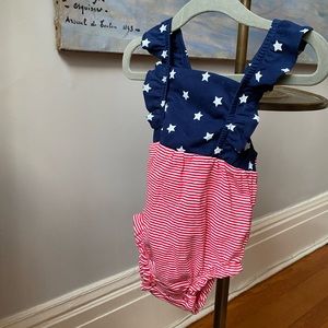 NWOT Carter’s red, white and blue tank bodysuit
